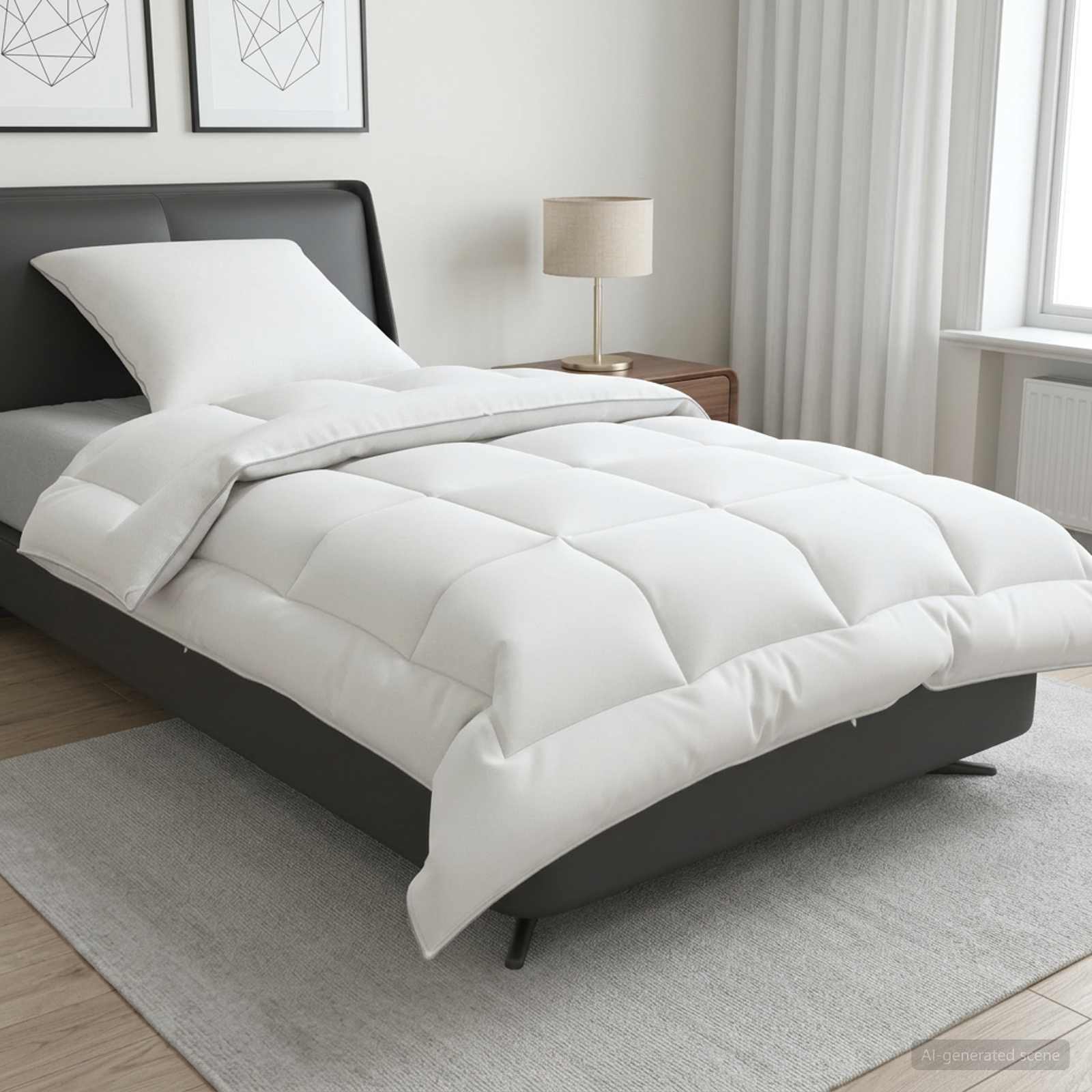 Bettdecke Und Kissen Set 2 Pcs 4 Jahreszeiten Wolle