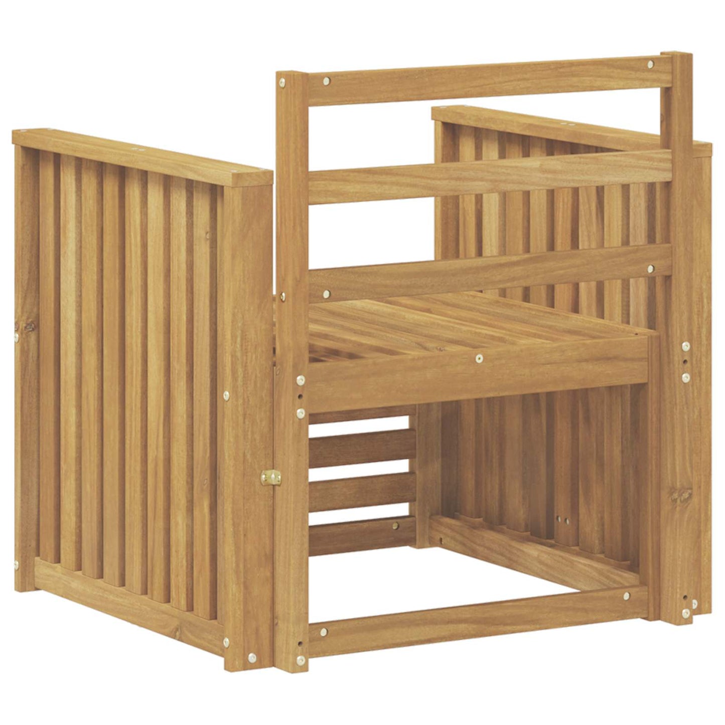 Outdoor-Sofagarnitur Massivholz Akazie Weiß