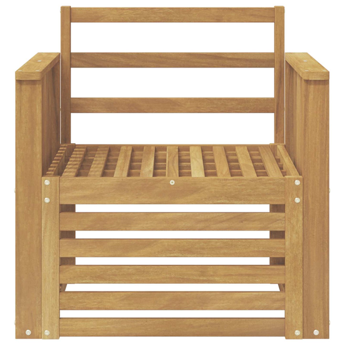 Outdoor-Sofagarnitur Massivholz Akazie Weiß