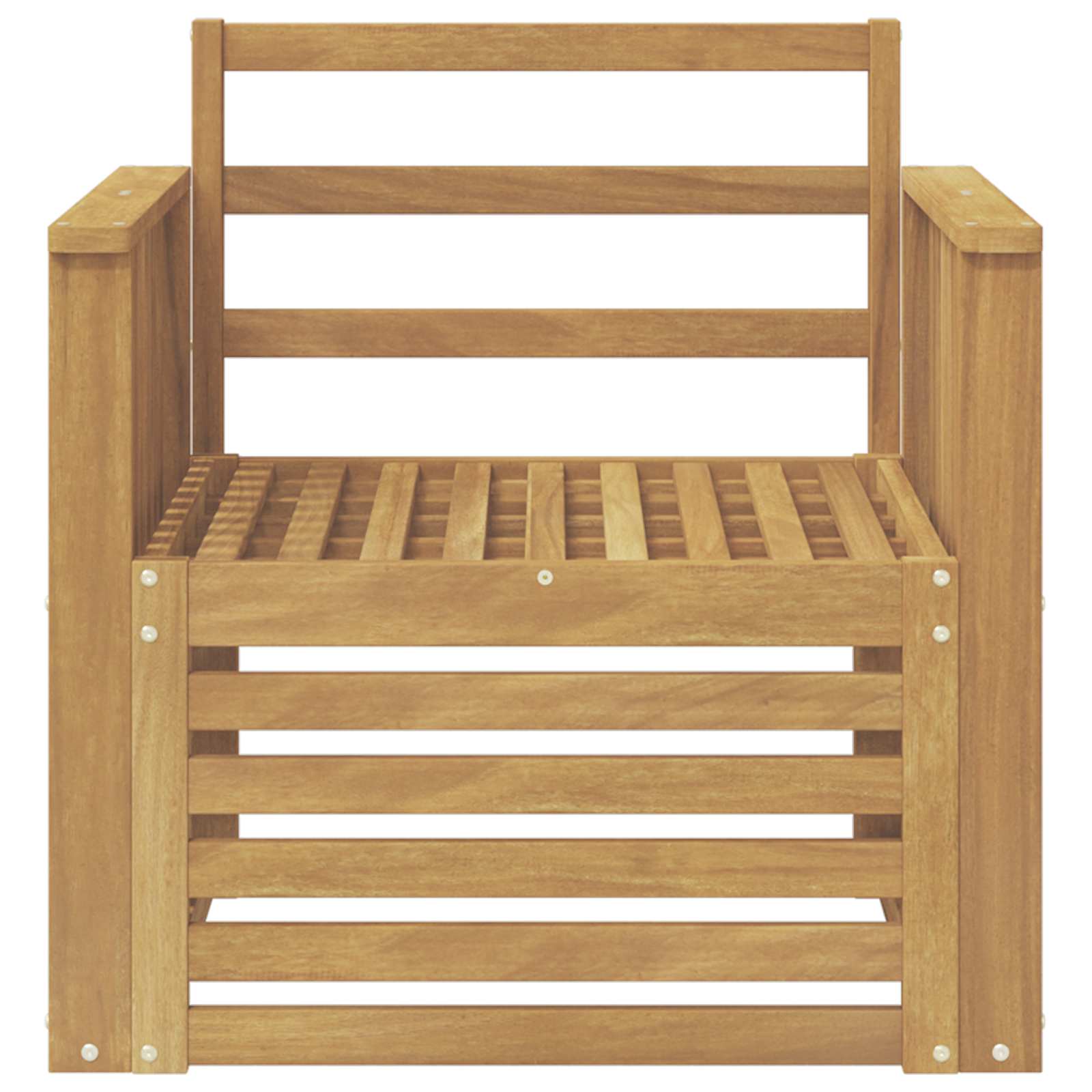 Outdoor-Sofagarnitur Massivholz Akazie Weiß