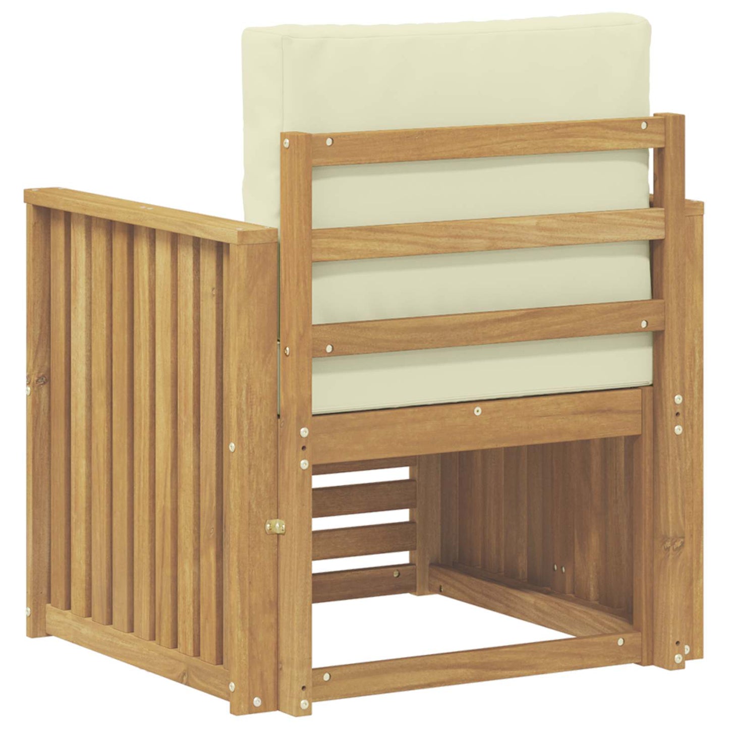 Outdoor-Sofagarnitur Polyester Weiß Weiß Und Creme