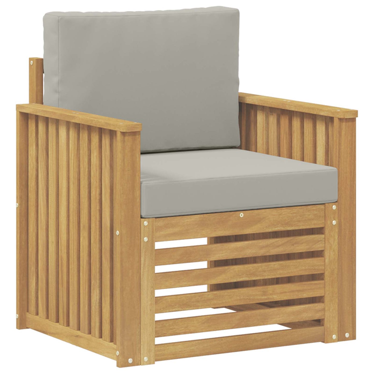 Outdoor-Sofagarnitur Polyester Weiß Weiß Und Hellgrau