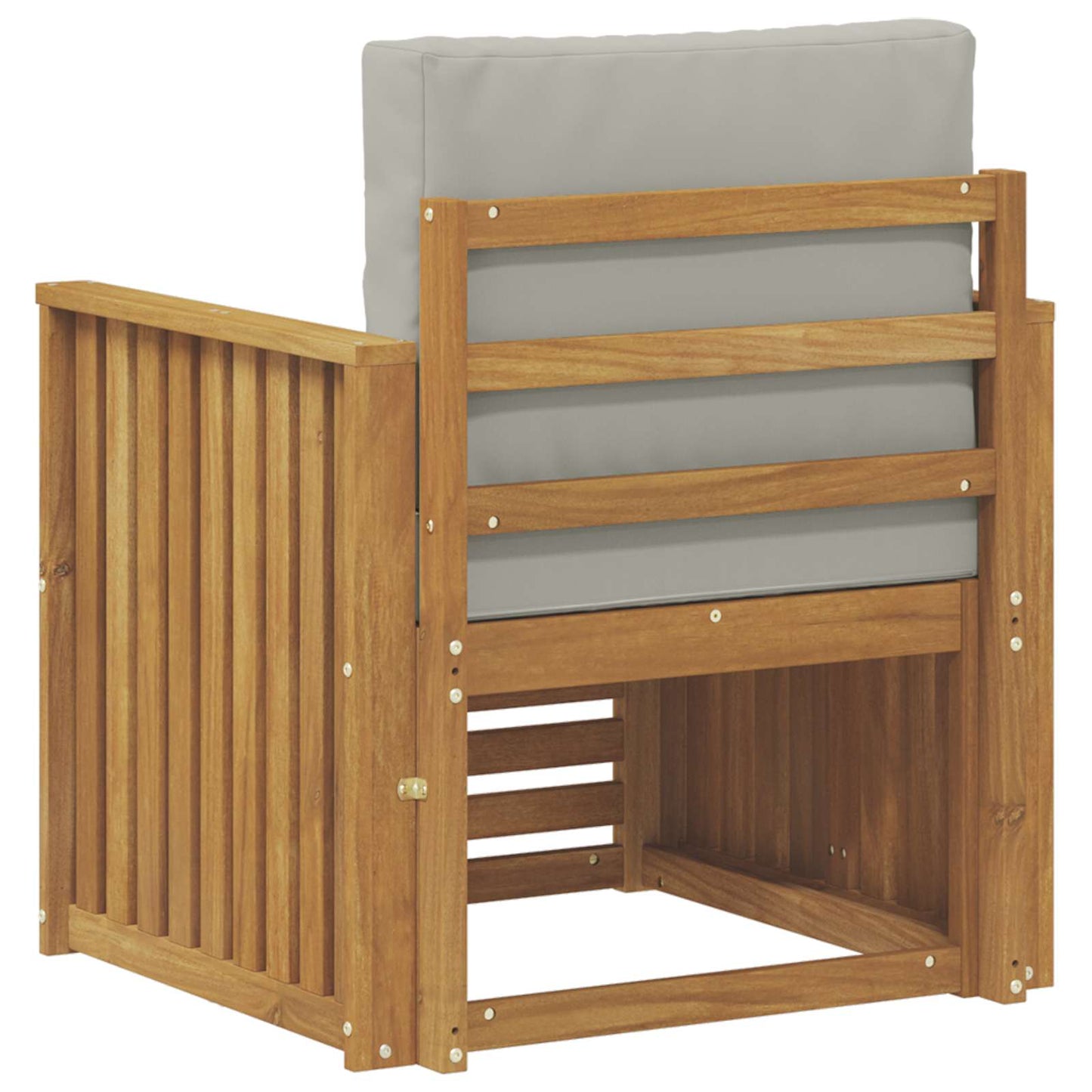 Outdoor-Sofagarnitur Polyester Weiß Weiß Und Hellgrau