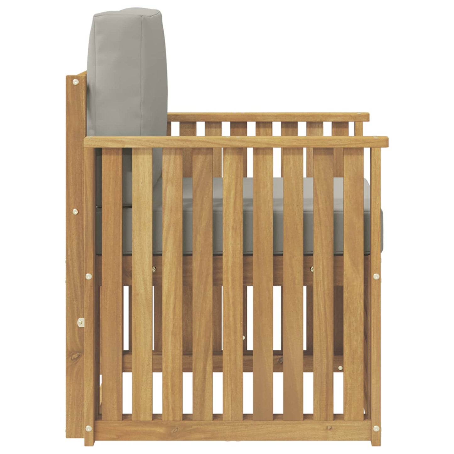 Outdoor-Sofagarnitur Polyester Weiß Weiß Und Hellgrau
