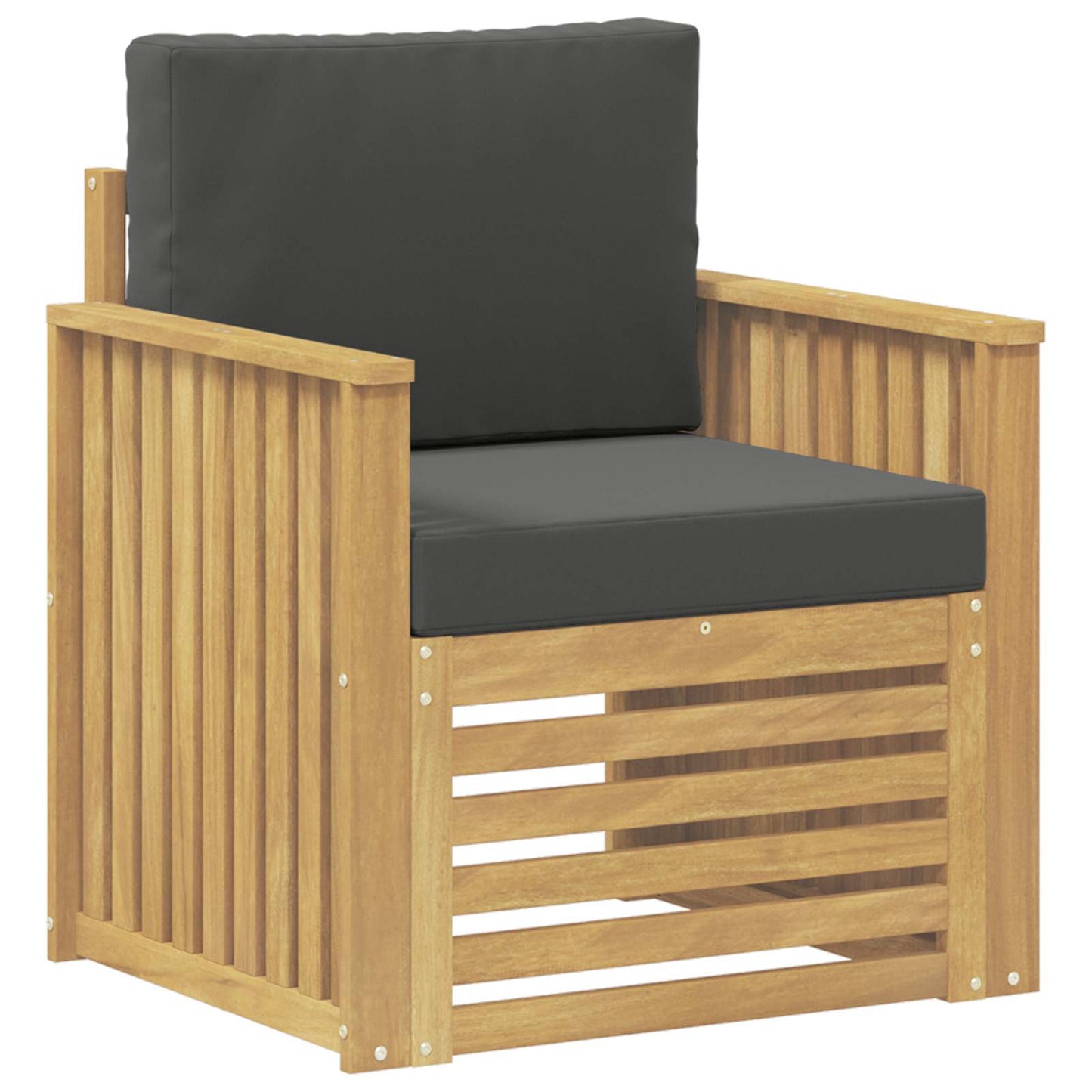 Outdoor-Sofagarnitur Polyester Weiß Weiß Und Anthrazit