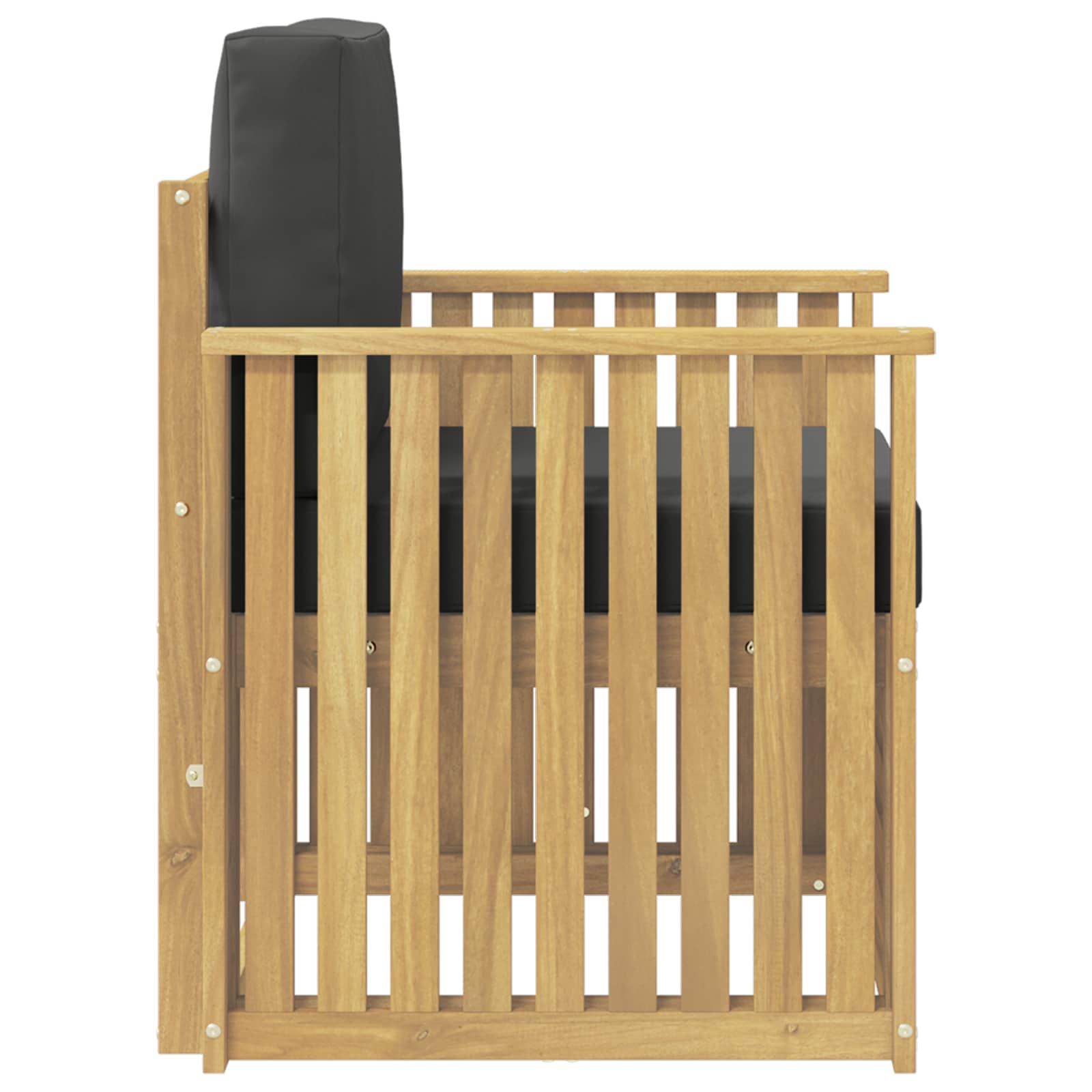 Outdoor-Sofagarnitur Polyester Weiß Weiß Und Anthrazit