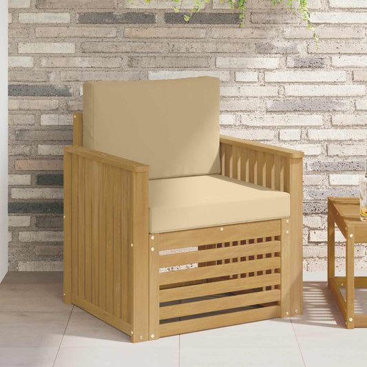 Outdoor-Sofagarnitur Polyester Weiß Weiß Und Beige