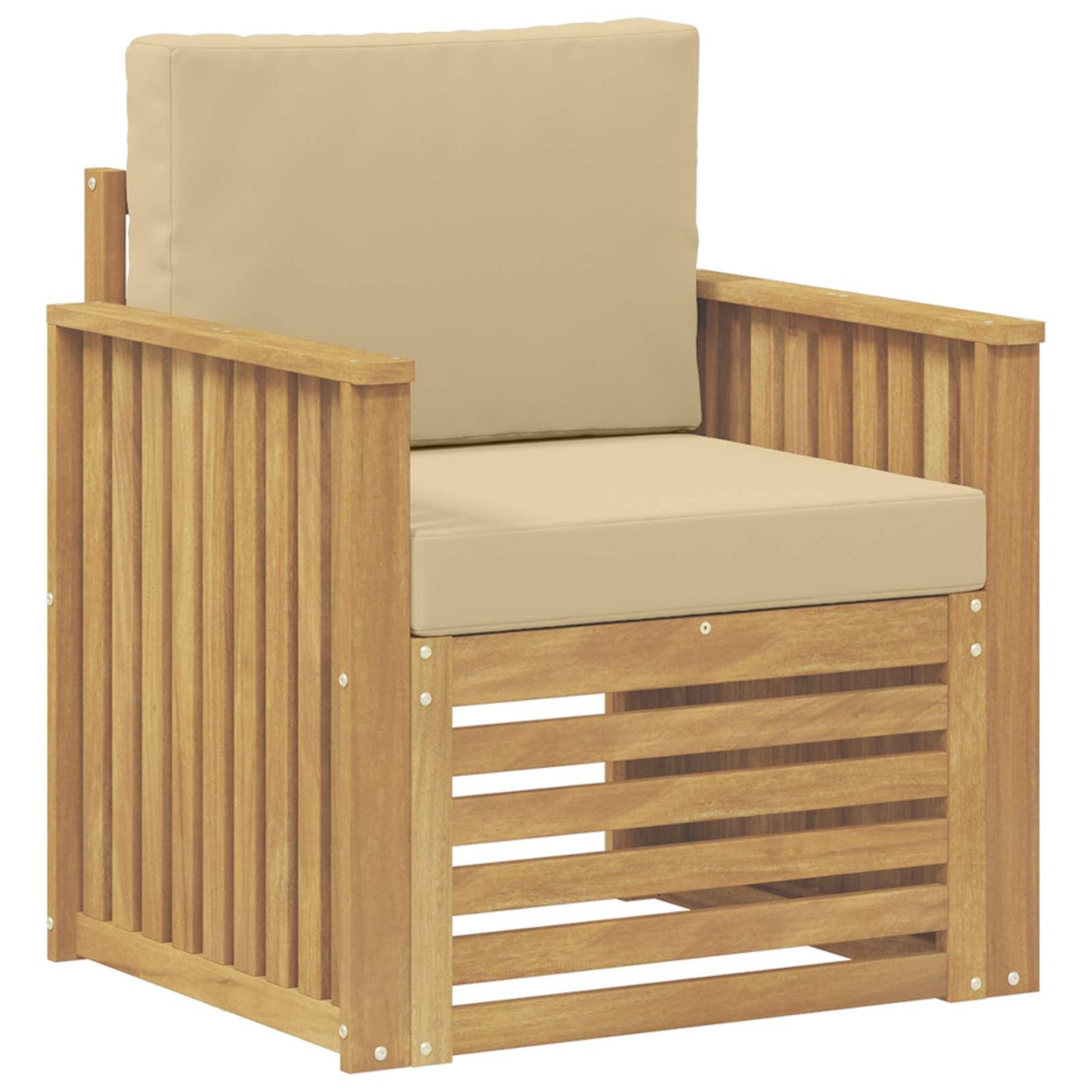 Outdoor-Sofagarnitur Polyester Weiß Weiß Und Beige