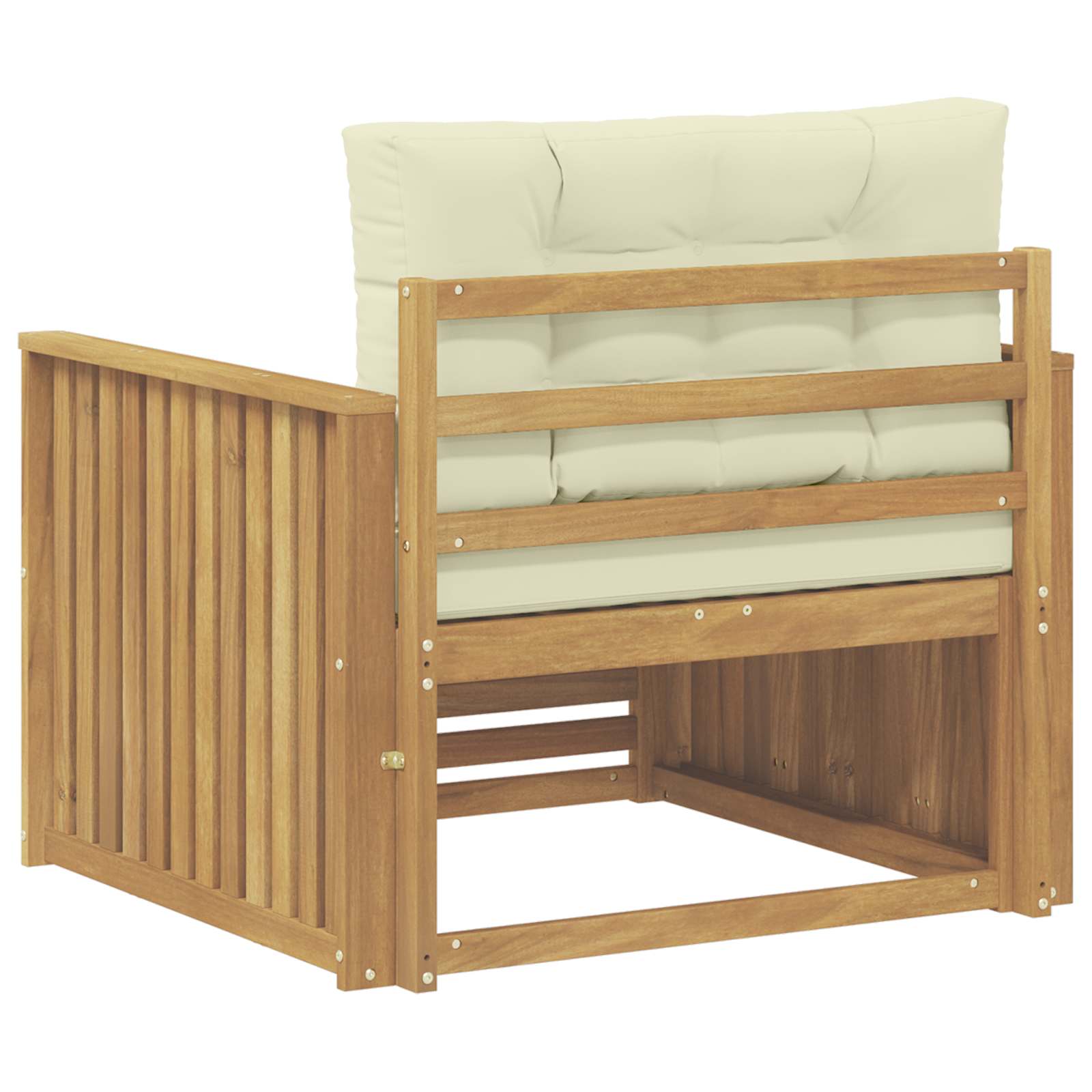 Outdoor-Sofa Polyester Weiß Weiß Und Creme