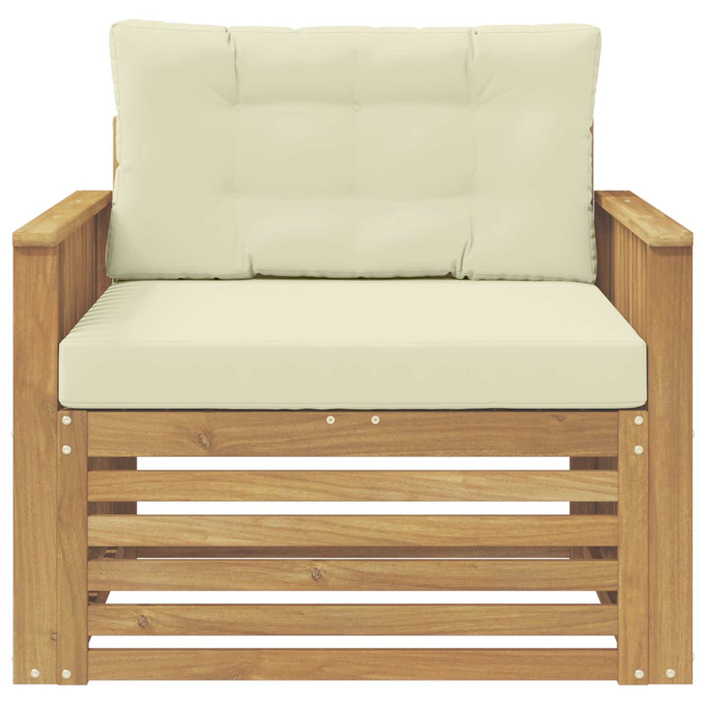 Outdoor-Sofa Polyester Weiß Weiß Und Creme