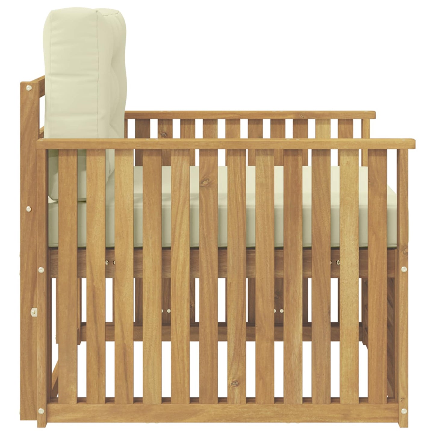 Outdoor-Sofa Polyester Weiß Weiß Und Creme