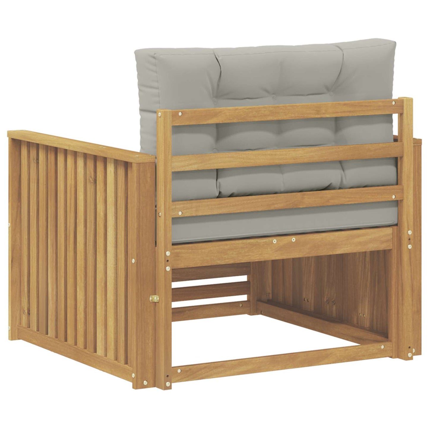 Outdoor-Sofa Polyester Weiß Weiß Und Hellgrau
