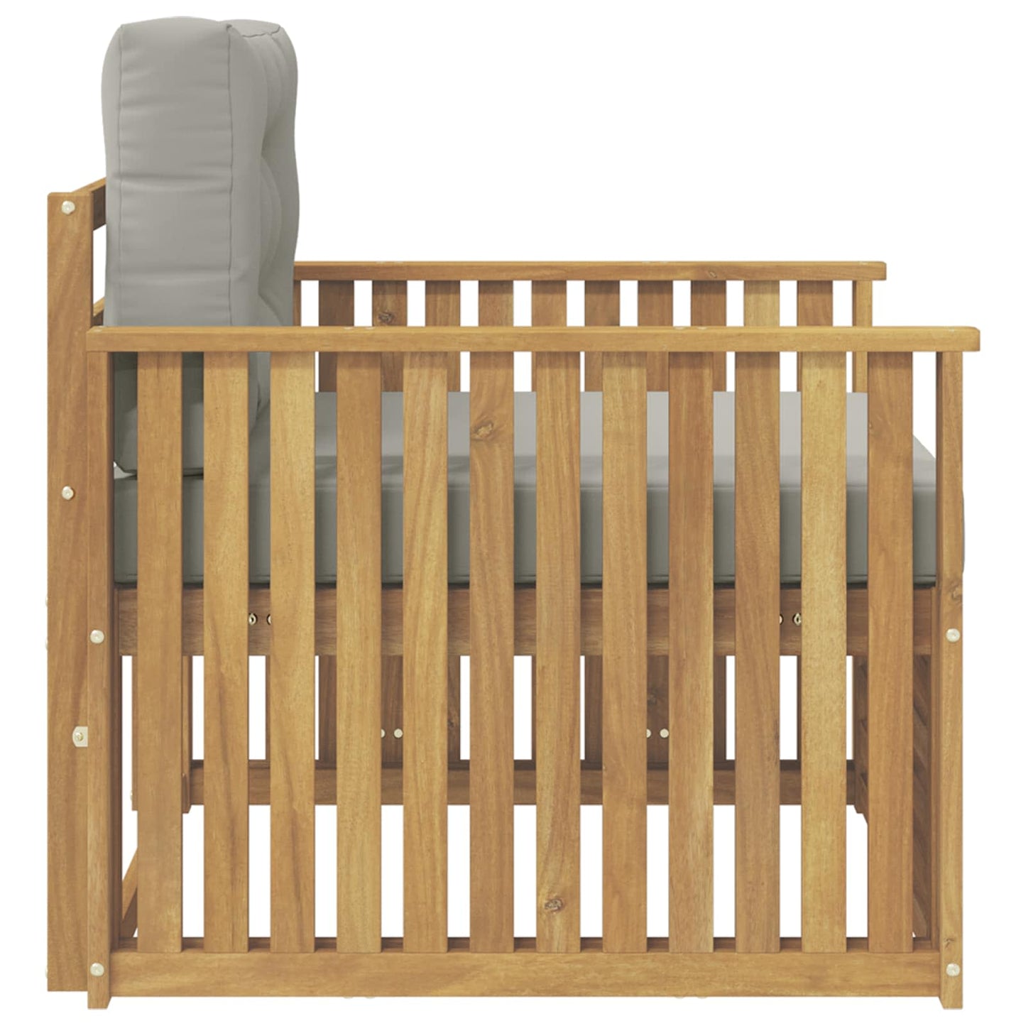 Outdoor-Sofa Polyester Weiß Weiß Und Hellgrau