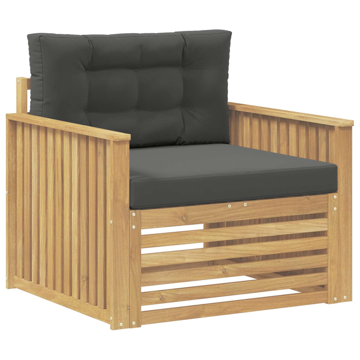 Outdoor-Sofa Polyester Weiß Weiß Und Anthrazit