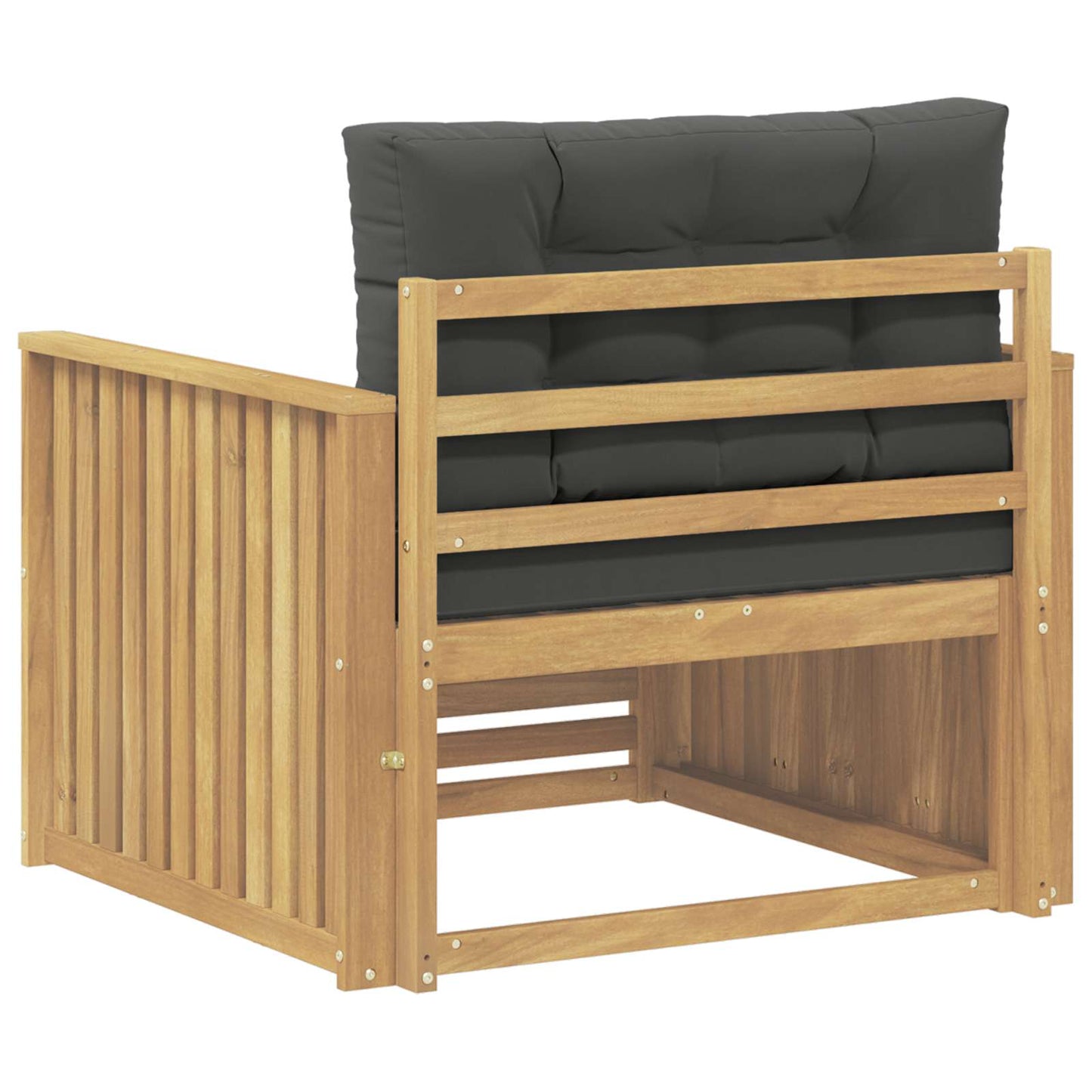 Outdoor-Sofa Polyester Weiß Weiß Und Anthrazit
