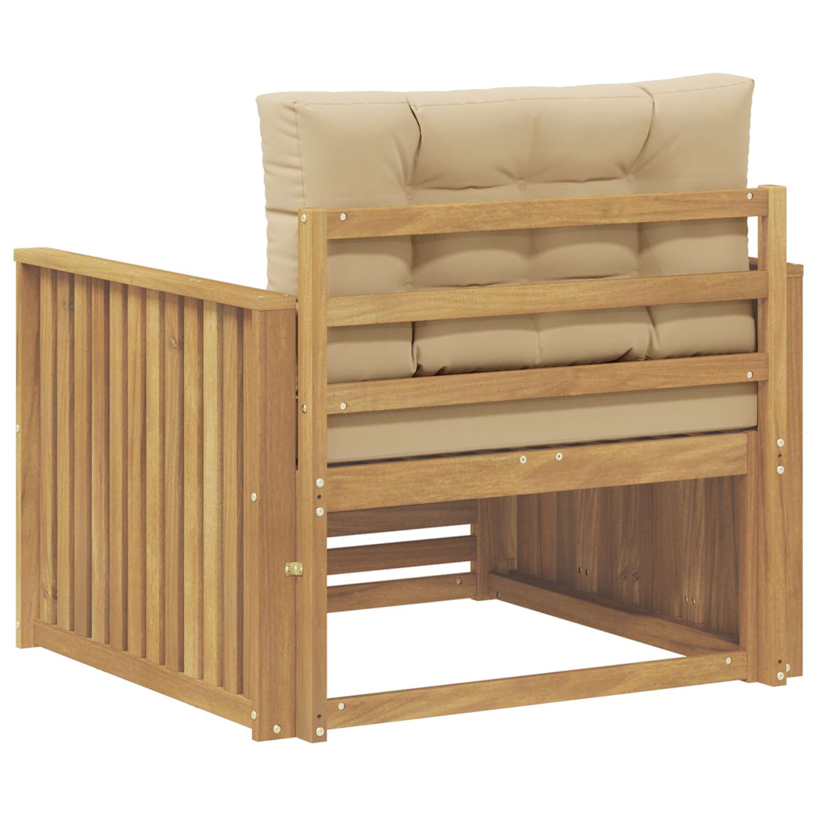 Outdoor-Sofa Polyester Weiß Weiß Und Beige