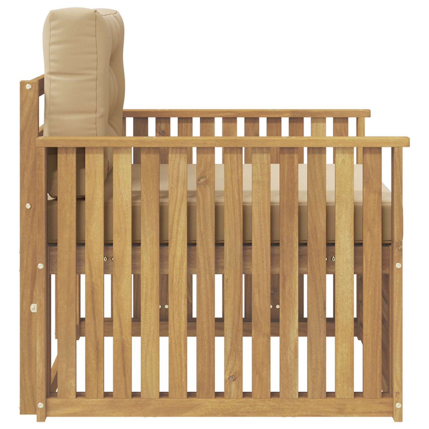 Outdoor-Sofa Polyester Weiß Weiß Und Beige