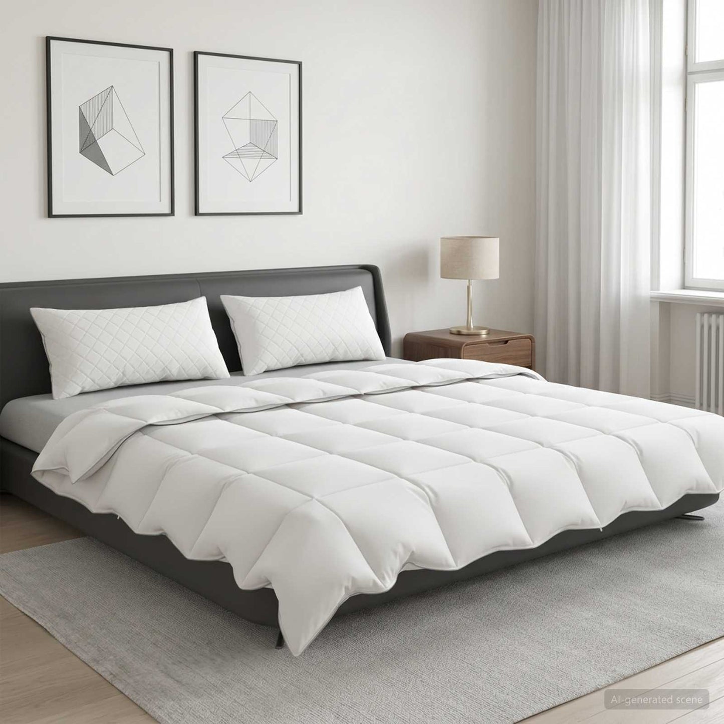 Gänsedaunen-Bettdecken-Set 90% Fulda 3 Pcs Sommer