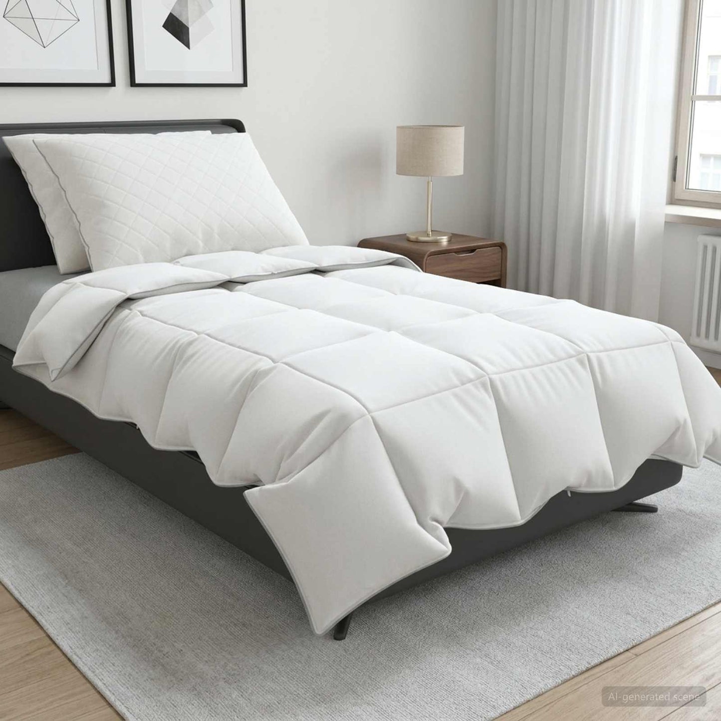 Gänsedaunen-Bettdecken-Set 90% Fulda 3 Pcs Sommer
