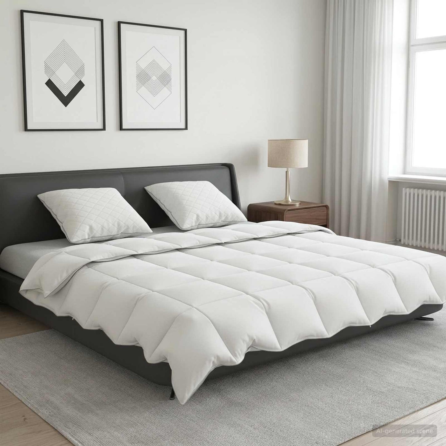 Gänsedaunen-Bettdecken-Set 90% Fulda 3 Pcs Sommer