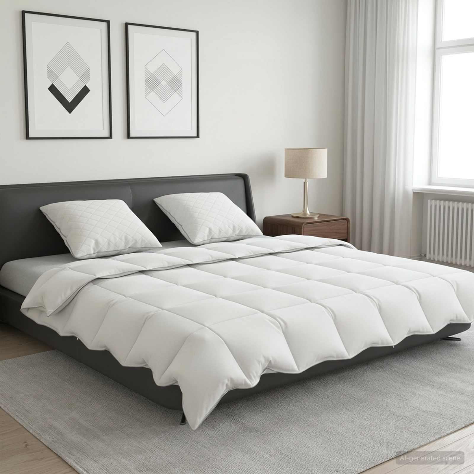 Gänsedaunen-Bettdecken-Set 90% Fulda 3 Pcs Sommer