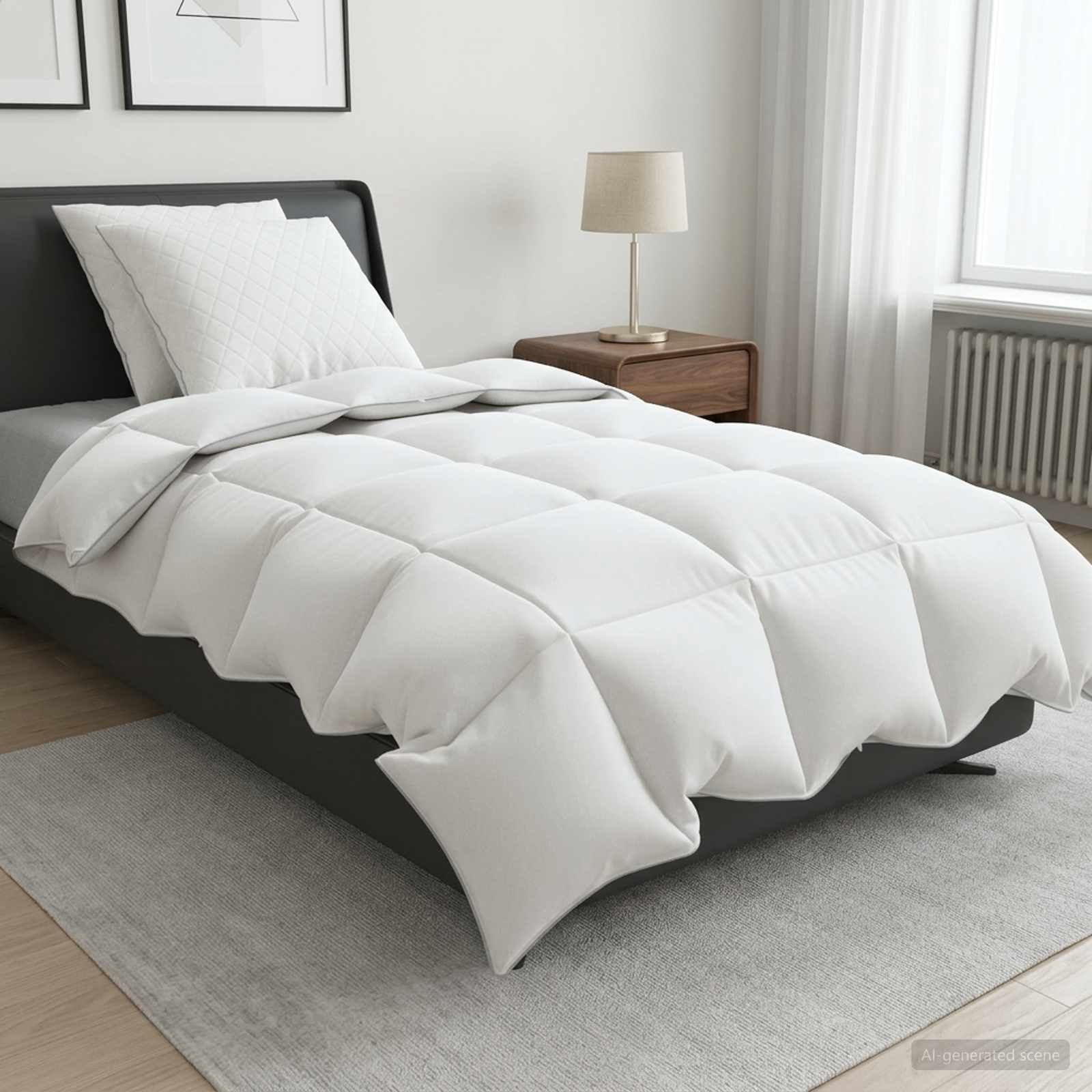Gänsedaunen-Bettdecken-Set 90% Fulda 3 Pcs 210 Gsm