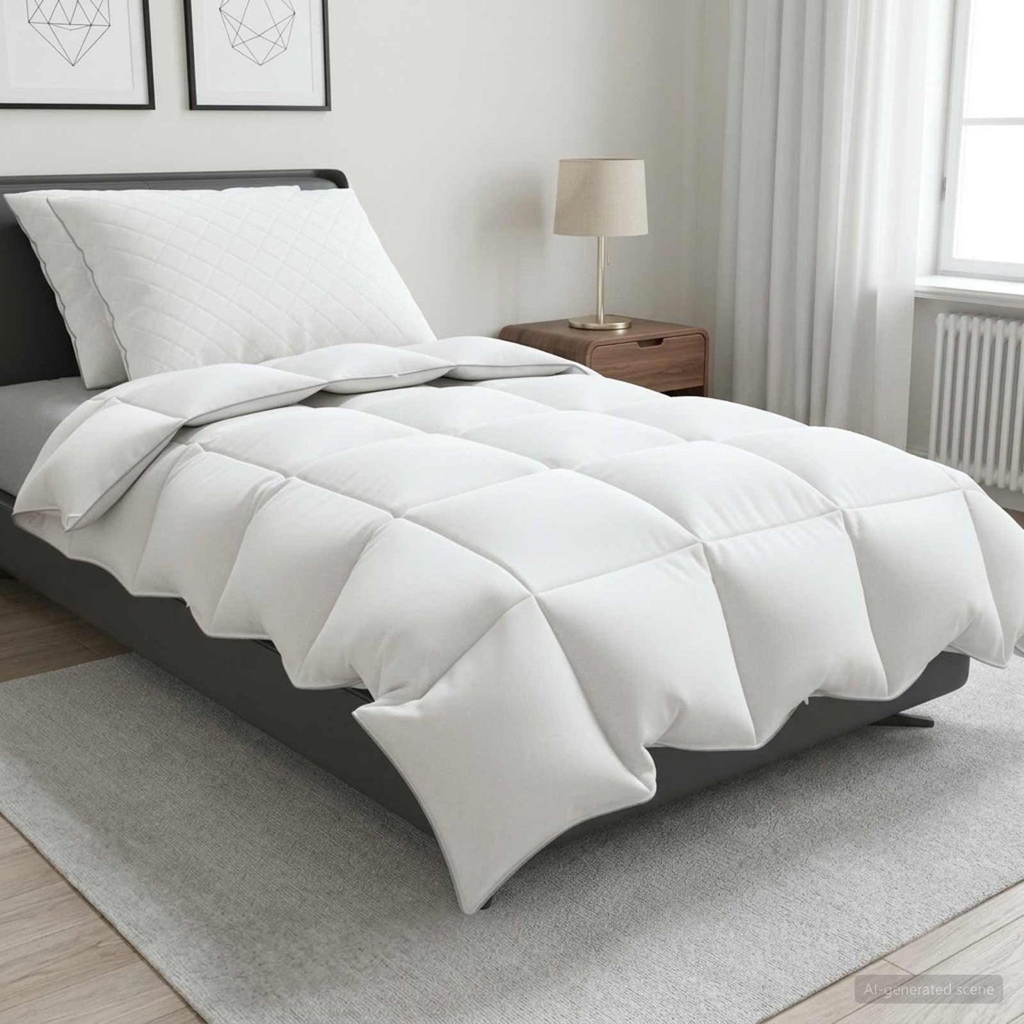 Gänsedaunen-Bettdecken-Set 90% Fulda 3 Pcs 210 Gsm