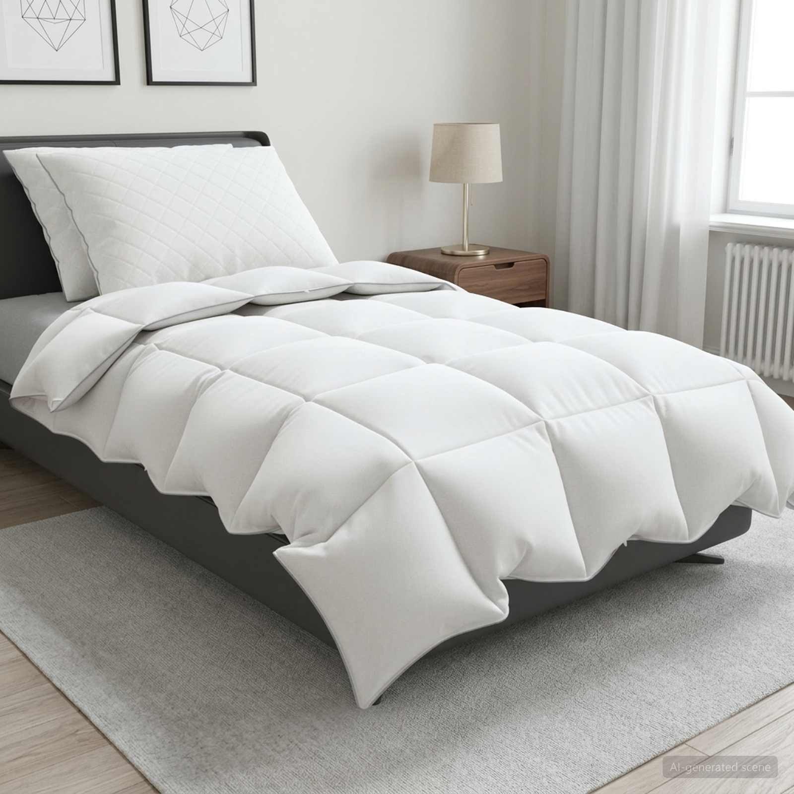 Gänsedaunen-Bettdecken-Set 90% Fulda 3 Pcs 210 Gsm