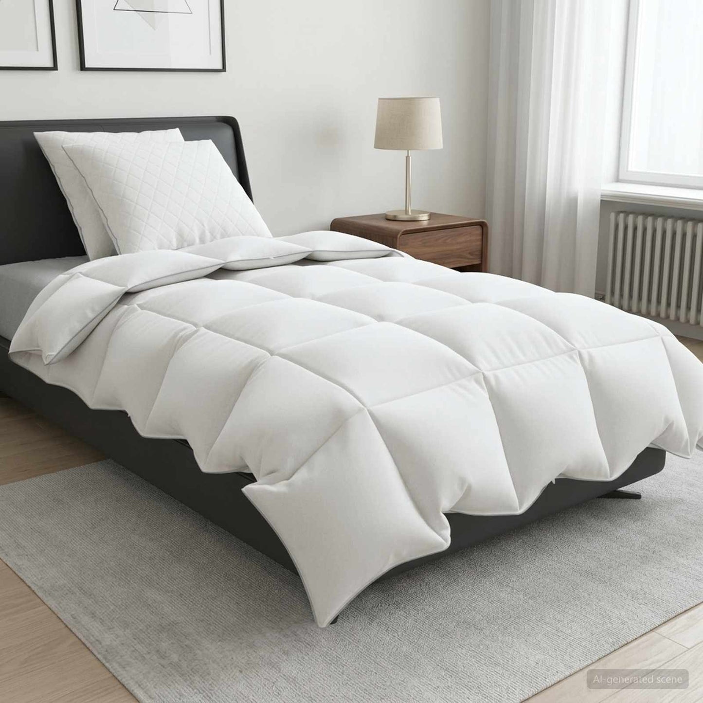 Gänsedaunen-Bettdecken-Set 90% Fulda 3 Pcs 210 Gsm