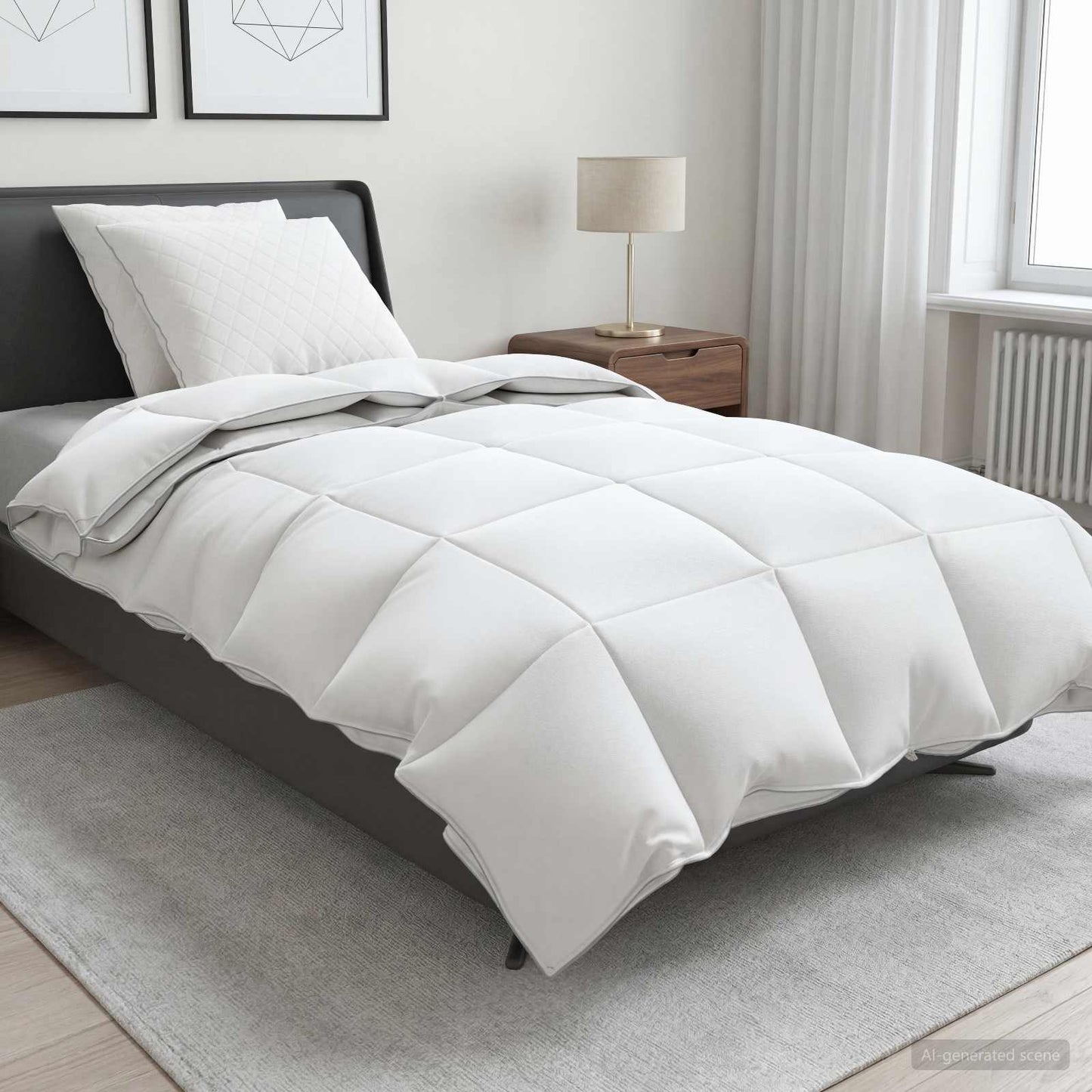 Gänsedaunen-Bettdecken-Set 90% Fulda 3 Pcs 310 Gsm