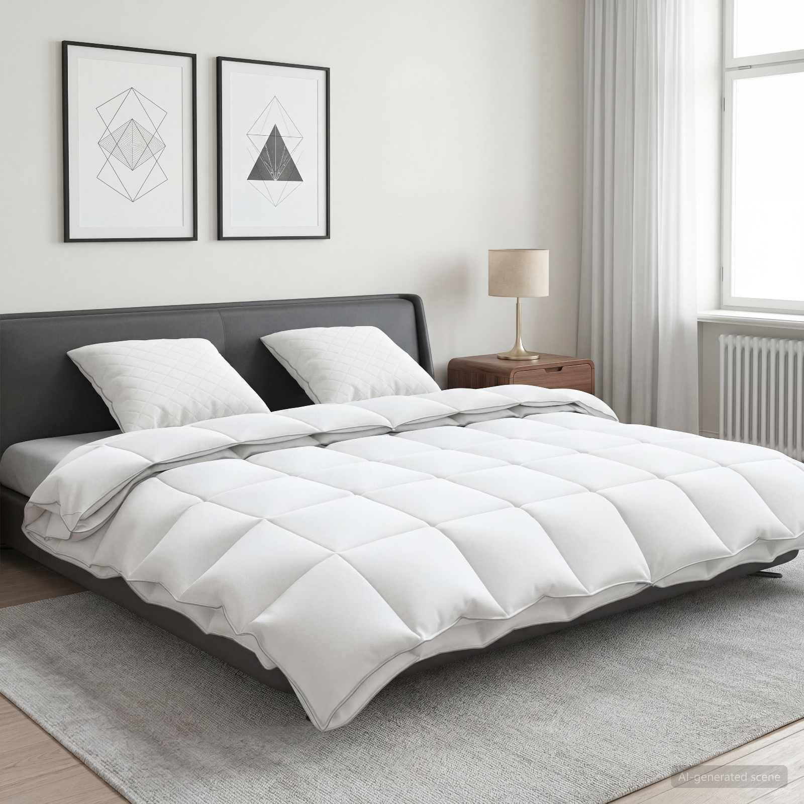 Gänsedaunen-Bettdecken-Set 90% Fulda 3 Pcs 310 Gsm
