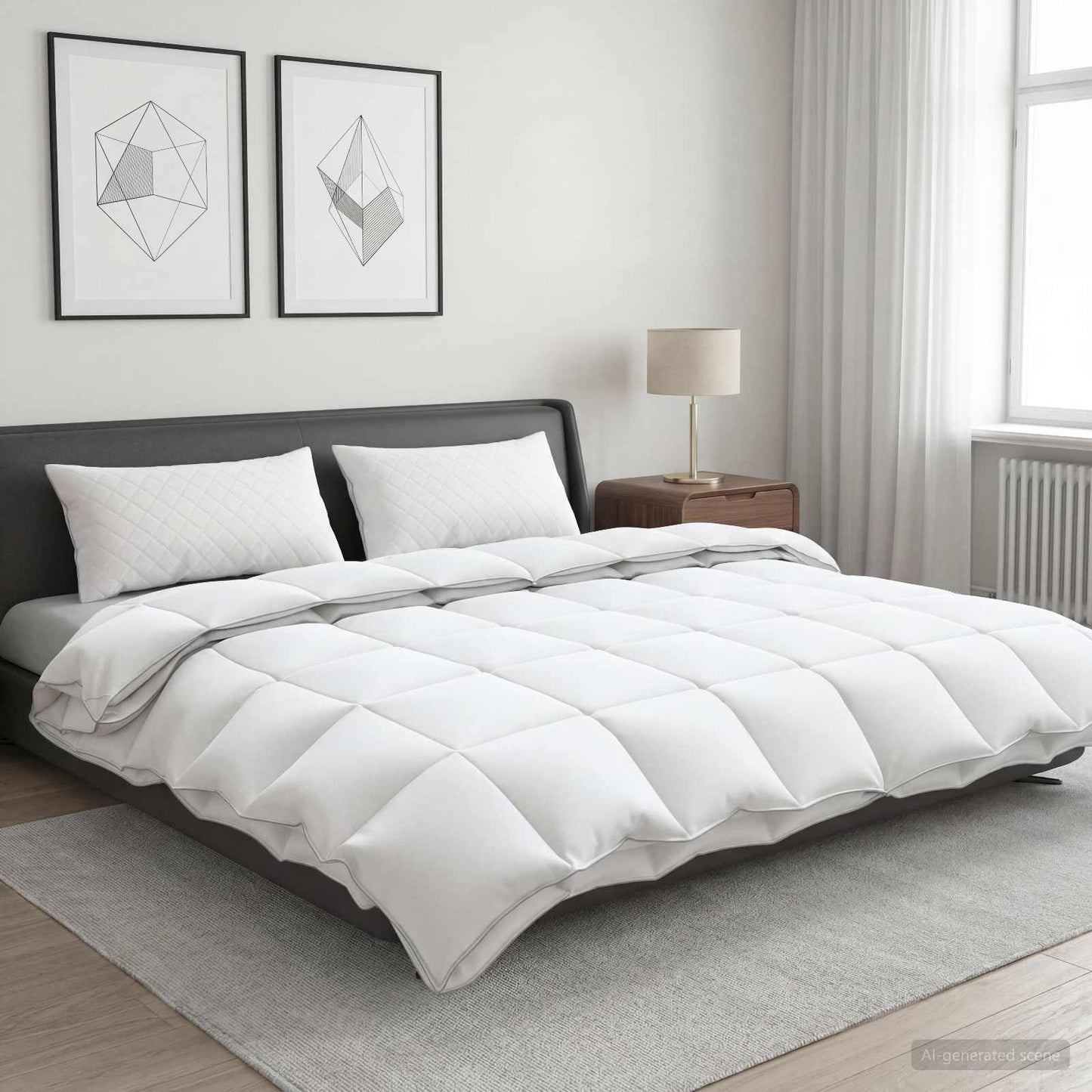 Gänsedaunen-Bettdecken-Set 90% Fulda 3 Pcs 310 Gsm