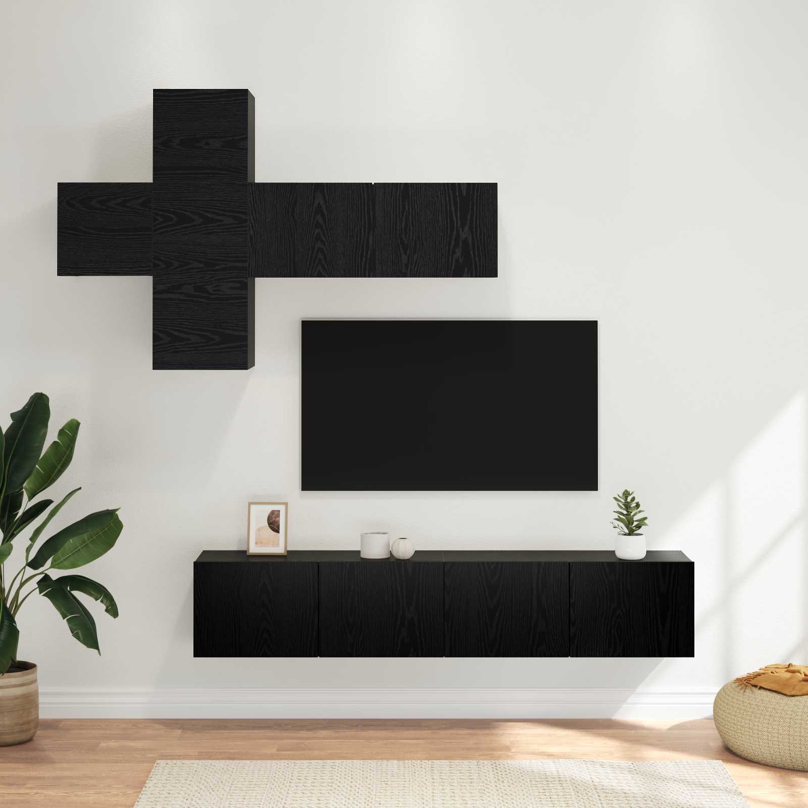 7-Tlg. Tv-Schrank-Set Holzwerkstoff