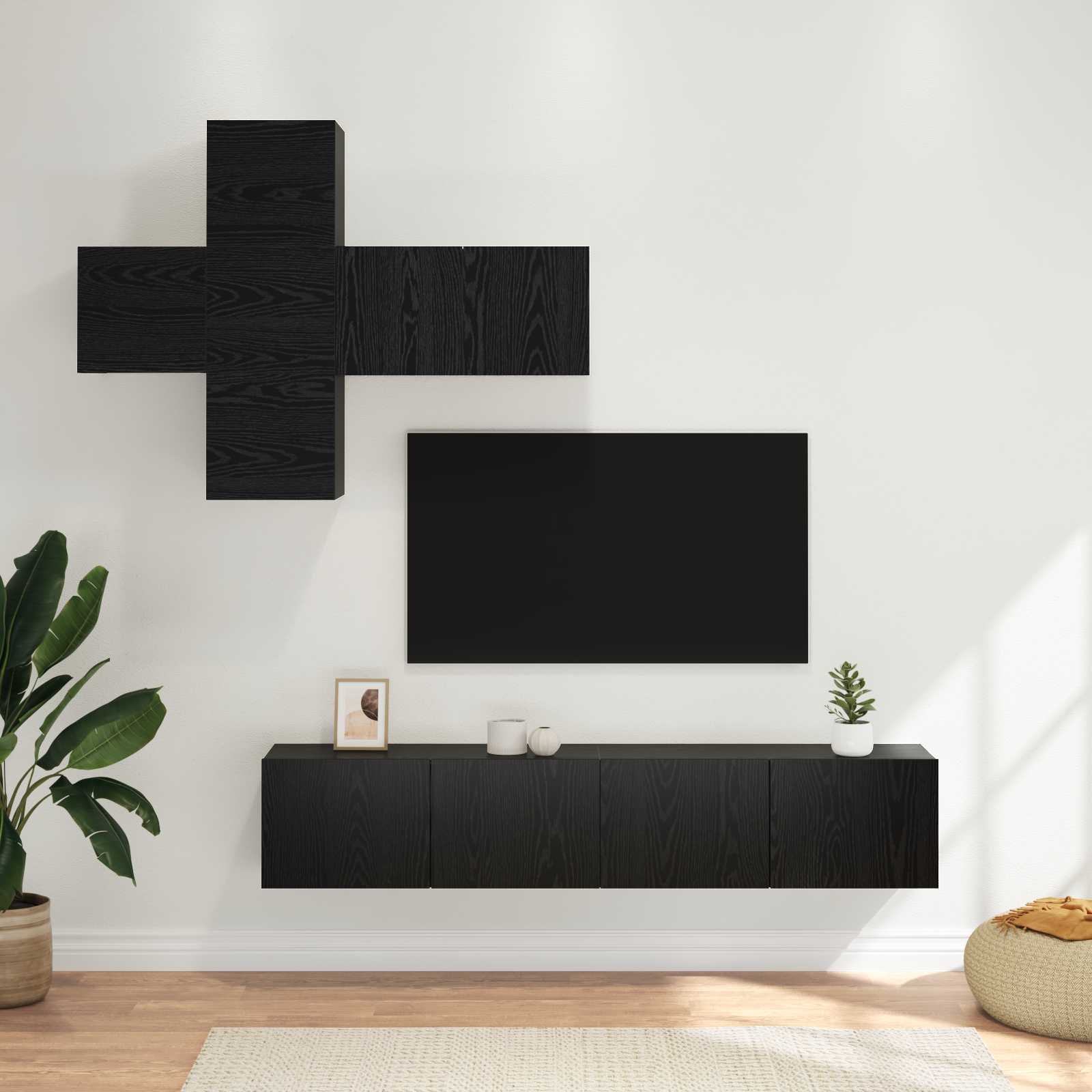 7-Tlg. Tv-Schrank-Set Holzwerkstoff