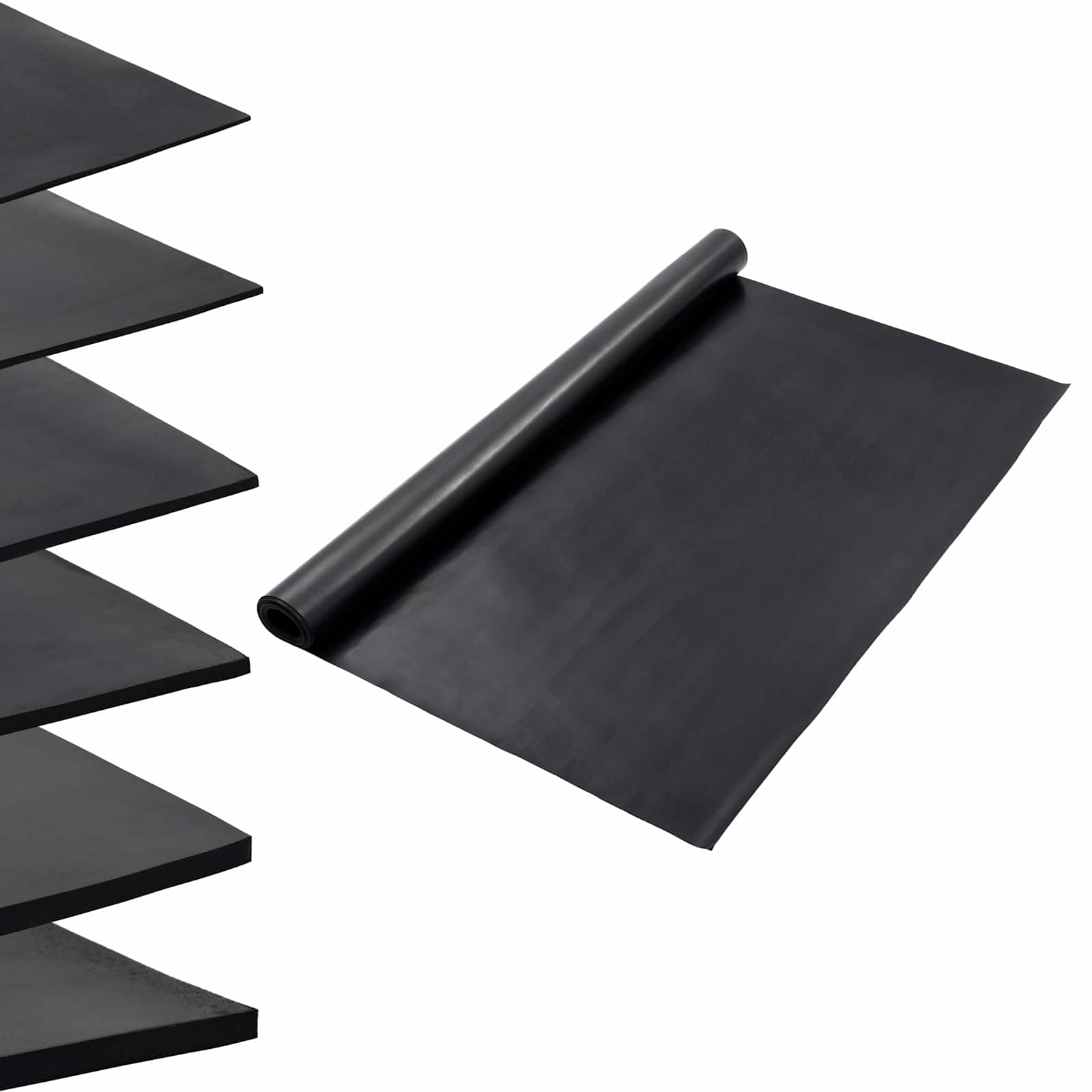Bodenbelag Schwarz 1,2 X 2 M Gummi