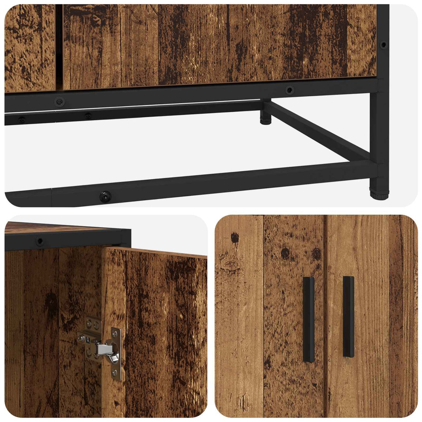Sideboard 134 X 35 X 76 Cm Holzwerkstoff