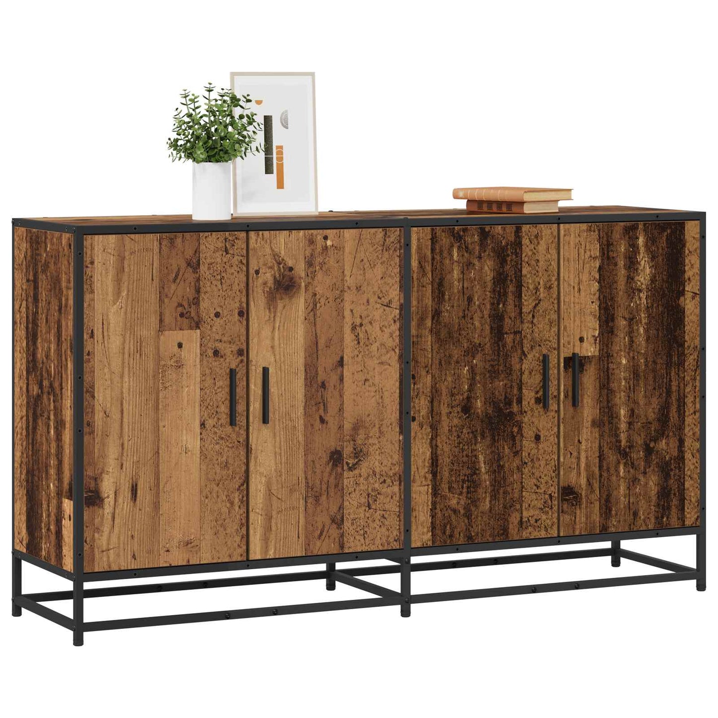 Sideboard 134 X 35 X 76 Cm Holzwerkstoff