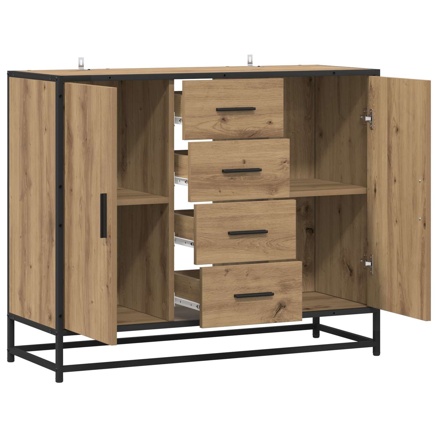 Sideboard 92 X 35 X 76 Cm Holzwerkstoff
