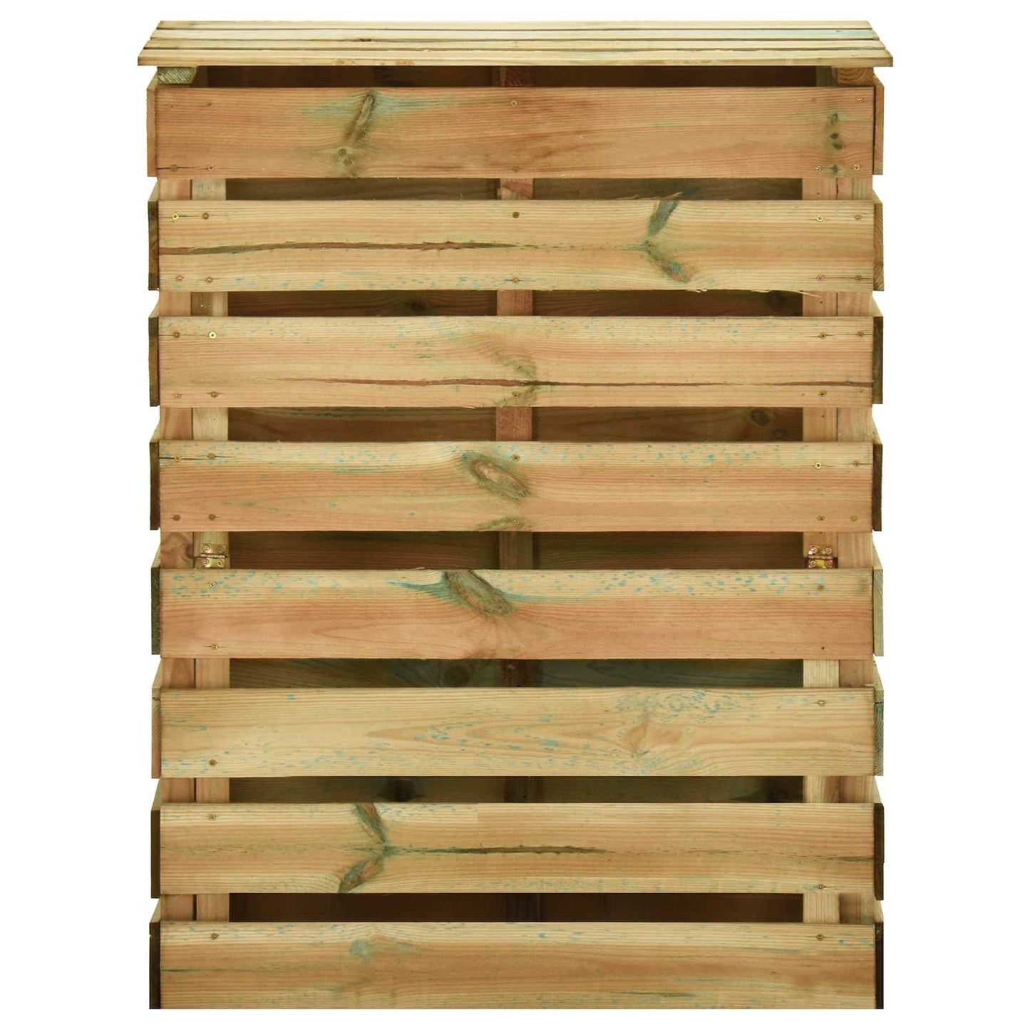 Gartenkomposter Mit Lattenstruktur Grün