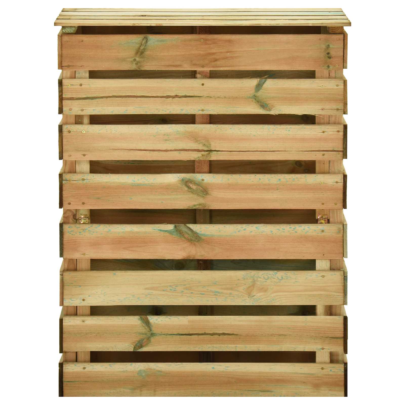 Gartenkomposter Mit Lattenstruktur Grün