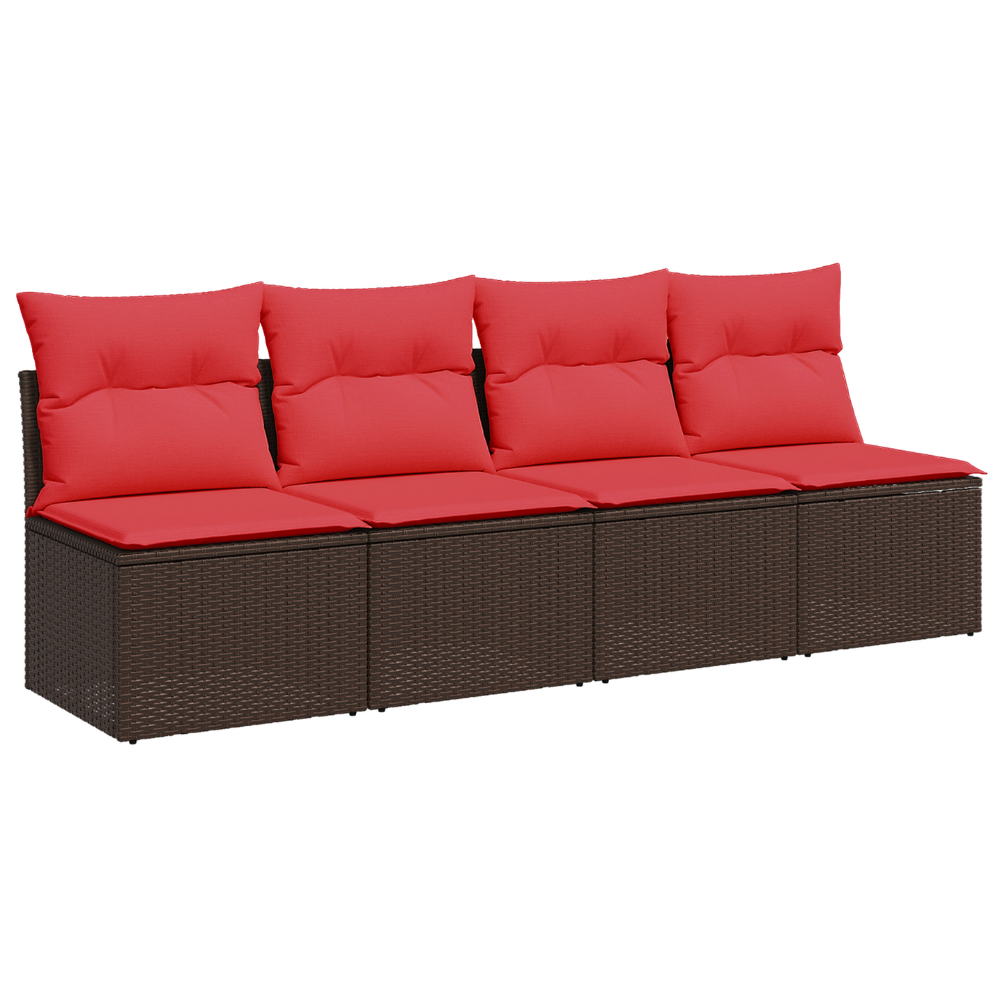 | Garten-Sofa | Mit Kissen 227 X 62 X 69 Cm Poly-Rattan